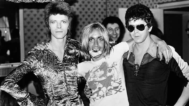 O trio de ouro do rock: a amizade entre David Bowie, Iggy Pop e Lou Reed - Foto: Reprodução