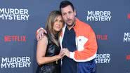 Adam Sandler fala sobre 'empolgação' de Jennifer Aniston em cena de beijo: "Feche essa boca!" - VALERIE MACON/AFP via Getty Images