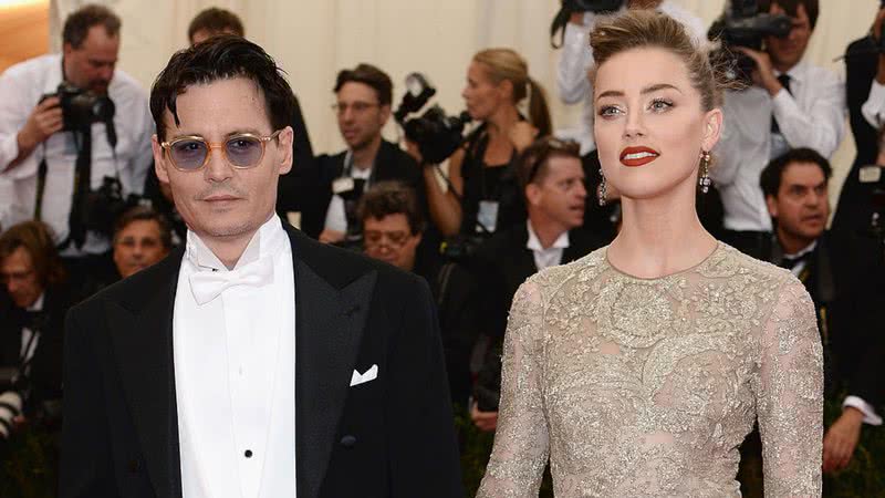Amber Heard e Johnny Depp brigaram feio no Met Gala 2014, revela atriz - Getty Images