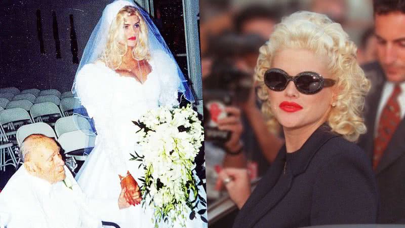Anna Nicole Smith se casou aos 26 anos com J.Howard Marshall, de 89 - Arquivo pessoal para Larry King