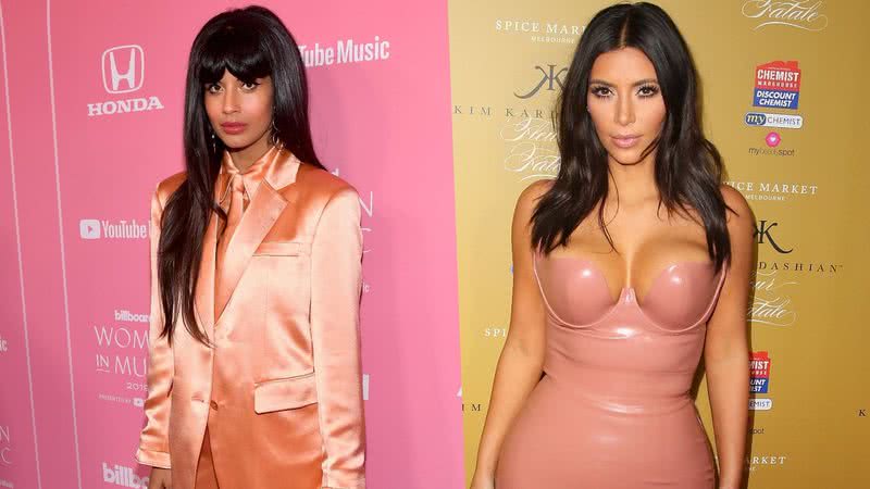 Jameela Jamil é forte crítica de Kim Kardashian e suas irmãs. - Getty Images