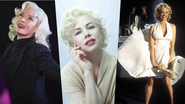 Uma Thurman, Michelle Williams e Mira Sorvino como intérpretes de Marilyn Monroe - Reprodução