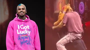 Chris Brown causa separação de casal após mulher receber lap dance em show - Burak Cingi/Redferns/Getty Images - Reprodução/TikTok