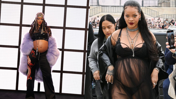 Rihanna servindo nos looks durante gravidez - Getty Images