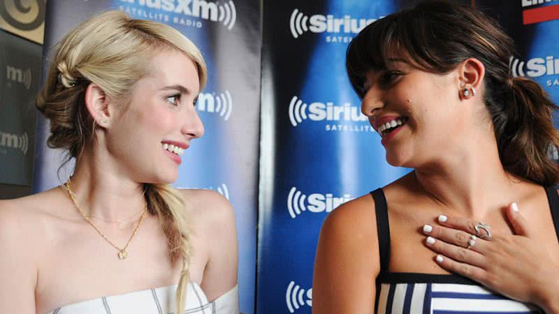 Emma Roberts faz piada sobre teoria de que Lea Michele não sabe ler - Getty Images
