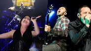 Evanescence e Linkin Park durante performances - Getty Images