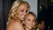 Britney Spears e Jamie Lynn Spears no Nickelodeon's 16th Annual Kids' Choice Awards, em 2003 - Getty Images