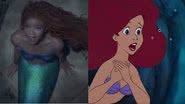 Fãs comparam Halle Bailey com animação clássica de A Pequena Sereia - Reprodução/Disney