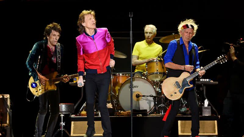 The Rolling Stones se apresentam durante a Desert Trip, no Empire Polo Field de 2016, em Indio, Califórnia. - Getty Images