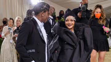 ASAP Rocky e Rihanna no red carpet do MET Gala 2021 - Getty Images