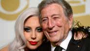 Lady Gaga e Tony Bennett na cerimônia de 2015 do Grammy Awards - Frazer Harrison/Getty Images