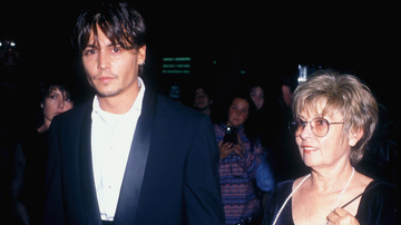 Johnny Depp e sua mãe, Betty Sue Palmer - Reprodução