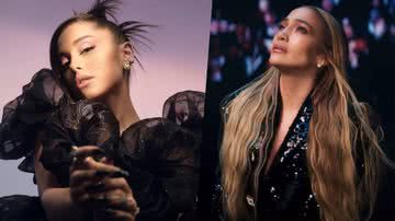 Fotos de Ariana Grande e Jennifer Lopez - Reprodução/Twitter