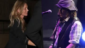 Johnny Depp e Kate Moss flagrados no backstage de Jeff Beck em Londres!