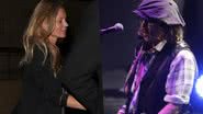 Johnny Depp e Kate Moss flagrados no backstage de Jeff Beck em Londres!