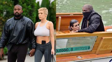Kanye West e Bianca Censori são flagrados em momento íntimo na Itália - Getty Images | Reprodução/X