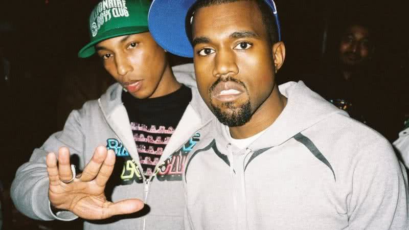 Kanye West e Pharrel Williams curtem evento ao som de "Tudo O Que Você Podia Ser" - Reprodução