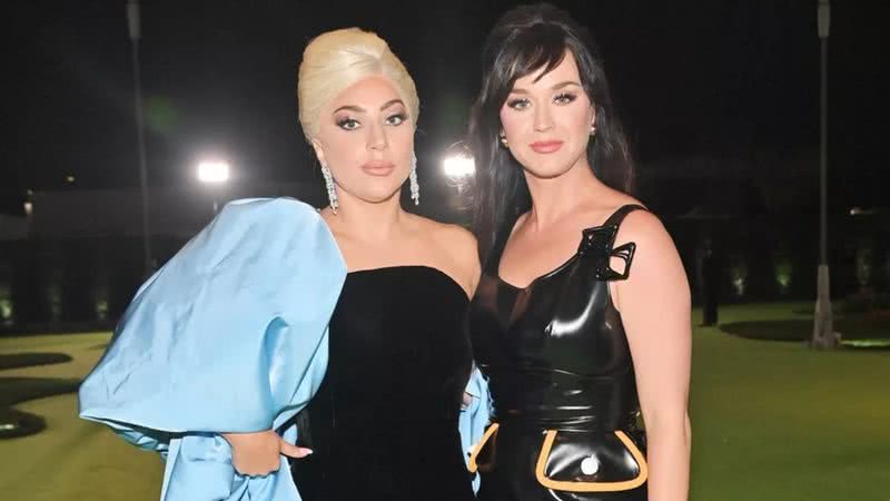 Lady Gaga e Katy Perry durante evento no Academy Museum of Motion Pictures em 2021 - Stefanie Keenan/Getty Images