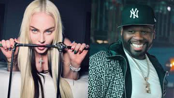 Fotos de Madonna e 50 Cent - Reprodução/Instagram