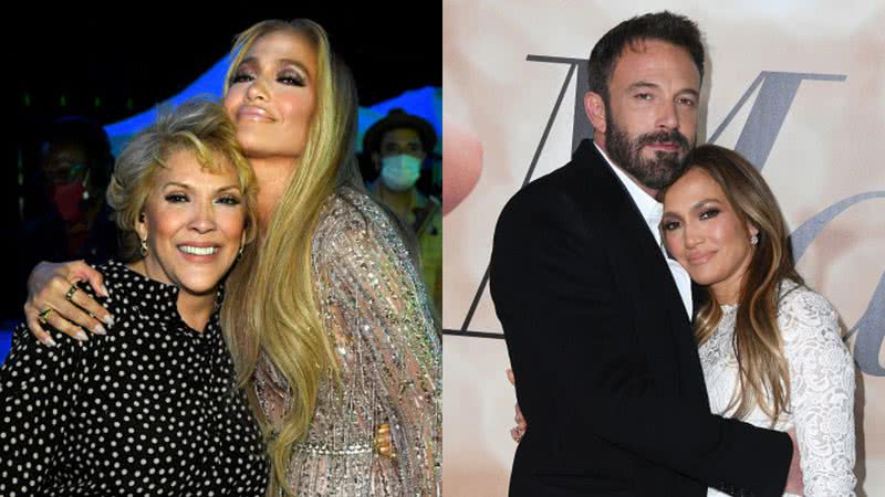 Mãe de Jennifer Lopez fala sobre volta da cantora com Ben Affleck: "Rezei durante 20 anos por isso" - Kevin Mazur/Getty Images - Steve Granitz/FilmMagic/Getty Images