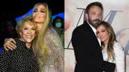 Mãe de Jennifer Lopez fala sobre volta da cantora com Ben Affleck: "Rezei durante 20 anos por isso" - Kevin Mazur/Getty Images - Steve Granitz/FilmMagic/Getty Images