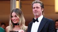 Margot Robbie revela ter 'roubado beijo' de Brad Pitt: "Não estava no script" - Getty Images