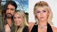 Miley Cyrus desaprova noivado do pai com cantora 27 anos mais nova, diz site - Instagram/Getty Images