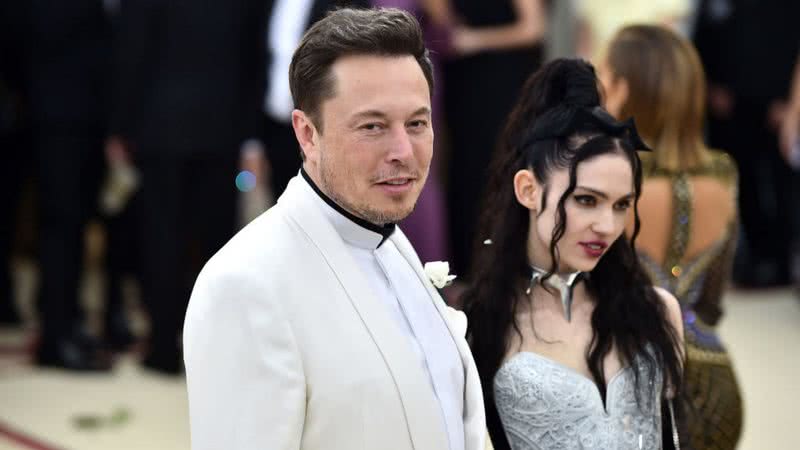 Elon Musk e Grimes no MET Gala 2018 - Getty Images