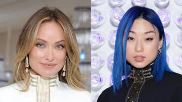 Olivia Wilde e Margaret Zhang usam mesmo vestido no Met Gala 2023 - Kevin Mazur/MG23/Getty Images - Cindy Ord/MG23/Getty Images