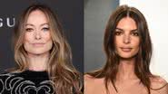 Olivia Wilde quer que Emily Ratajkowski "mantenha seu nome fora da boca", diz jornal - Olivia Wilde (Taylor Hill/WireImage/Getty Images) | Emily Ratajkowski (John Shearer/Getty Images)