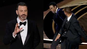 Oscar 2023: Jimmy Kimmel faz piadas com tapa de Will Smith durante cerimônia - Kevin Winter/Getty Images - Neilson Barnard/Getty Images