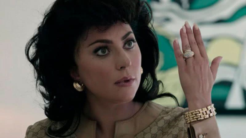 Lady Gaga em "House of Gucci" - filme que concorre na categoria de Cabelo e Maquiagem do Oscar 2022 - Reprodução