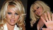 Lily James vive Pamela Anderson em minissérie "Pam & Tommy" - Getty Images// Reprodução