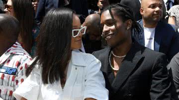 Rihanna e ASAP Rocky na semana de moda de Paris, em 2018 - Getty Images