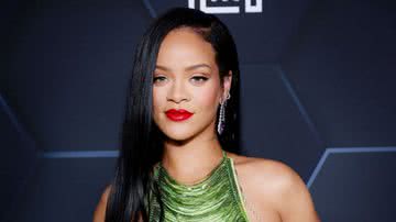 Rihanna em evento das marcas Fenty Beauty e Fenty Skin - Getty Images