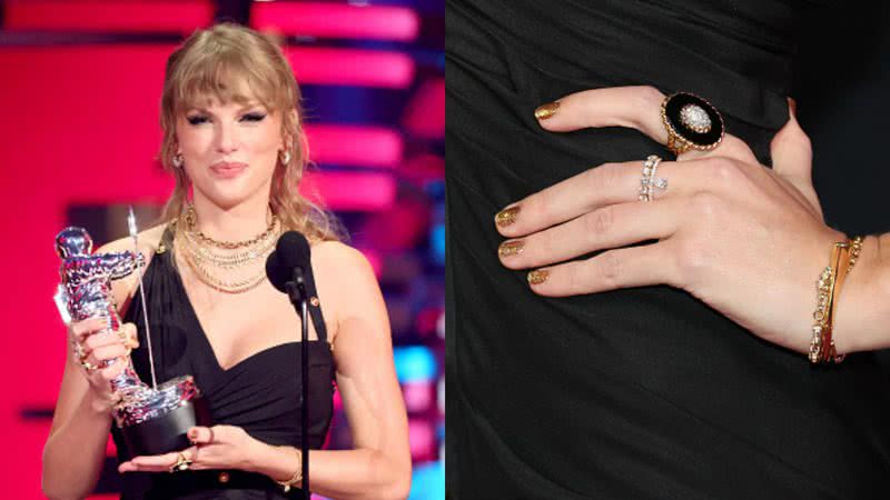 Taylor Swift perde diamante vintage avaliado em quase R$ 60 mil no VMA 2023 - Getty Images