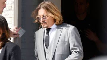 Johnny Depp em tribunal contra Amber Heard - Getty Images