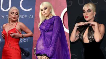 Lady Gaga brilhando nos tapetes vermelhos da divulgação de "House of Gucci" - Getty Images