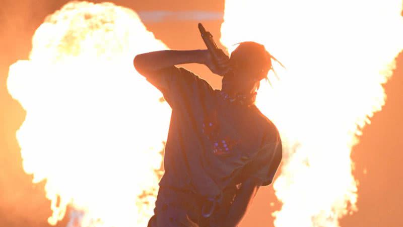 Travis Scott em performance do Astroworld 2019 - Getty Images
