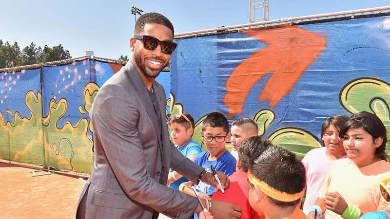 Tristan Thompson no Nickelodeon Kids' Choice Sports Awards de 2016 - Getty Images