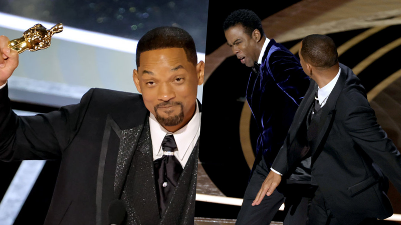 Will Smith deu um tapa em Chris Rock no meio da cerimônia do Oscar - Getty Images