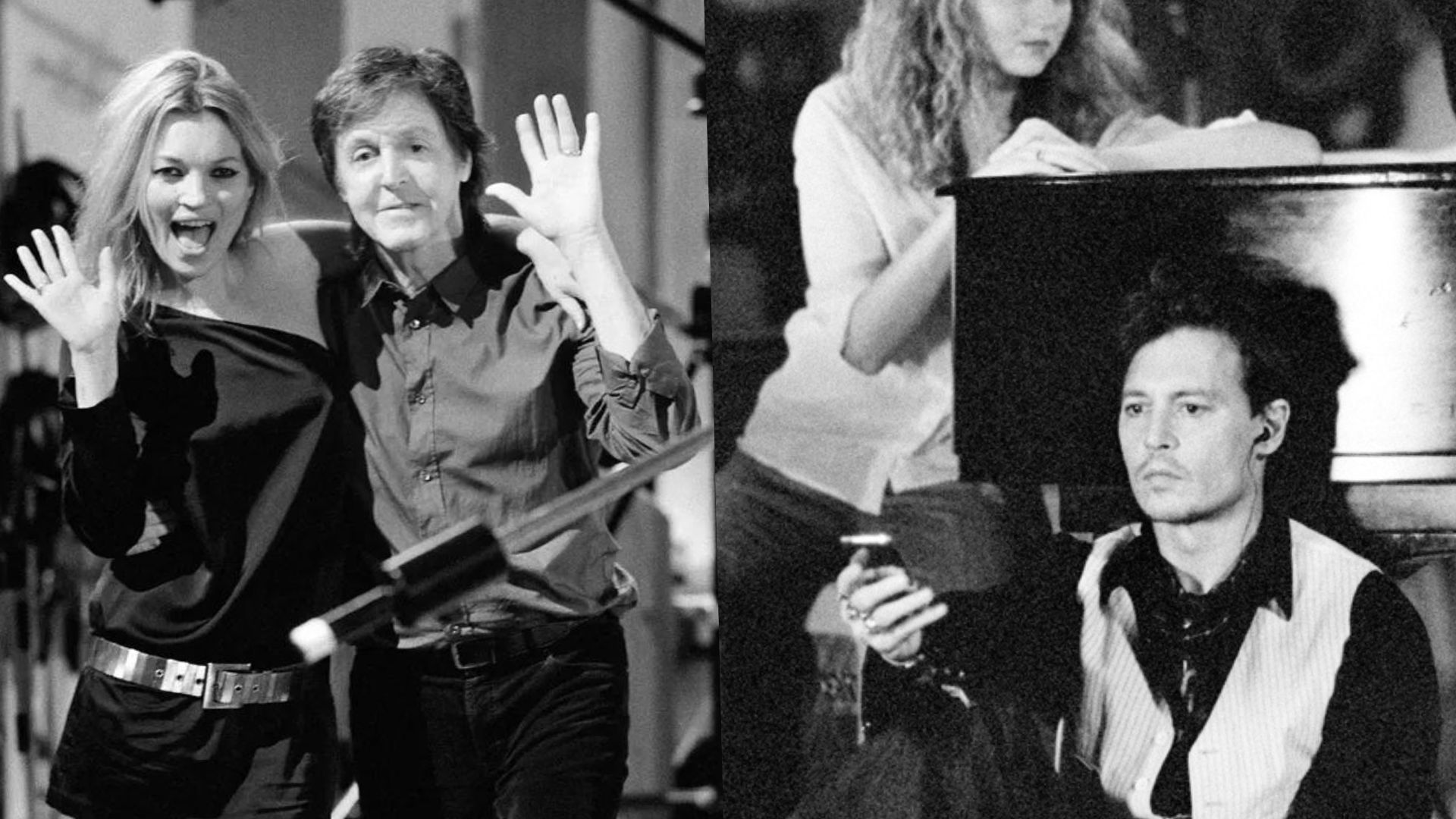 Kate Moss, Johnny Depp e Paul McCartney no clipe de Queenie Eye