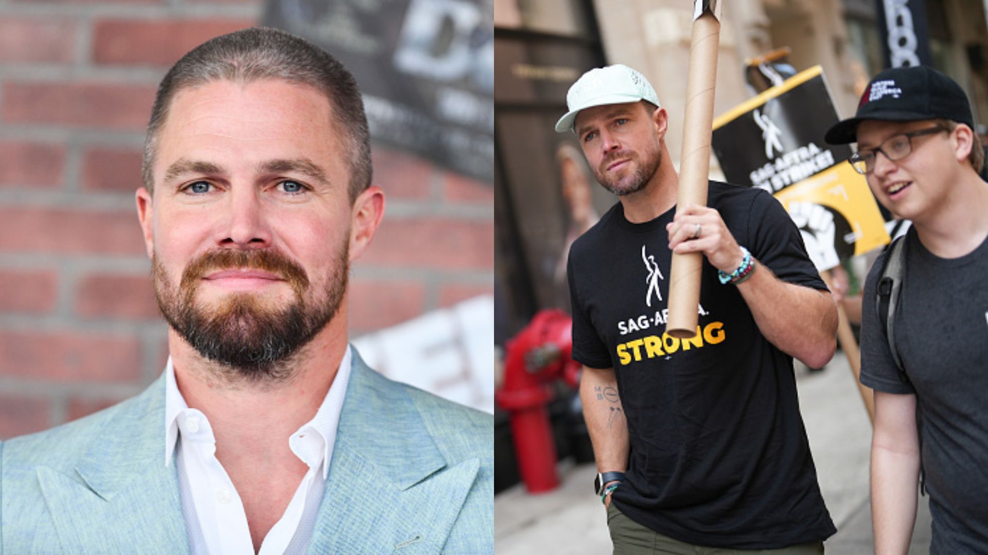 Após criticar greve dos atores, Stephen Amell participa de protesto