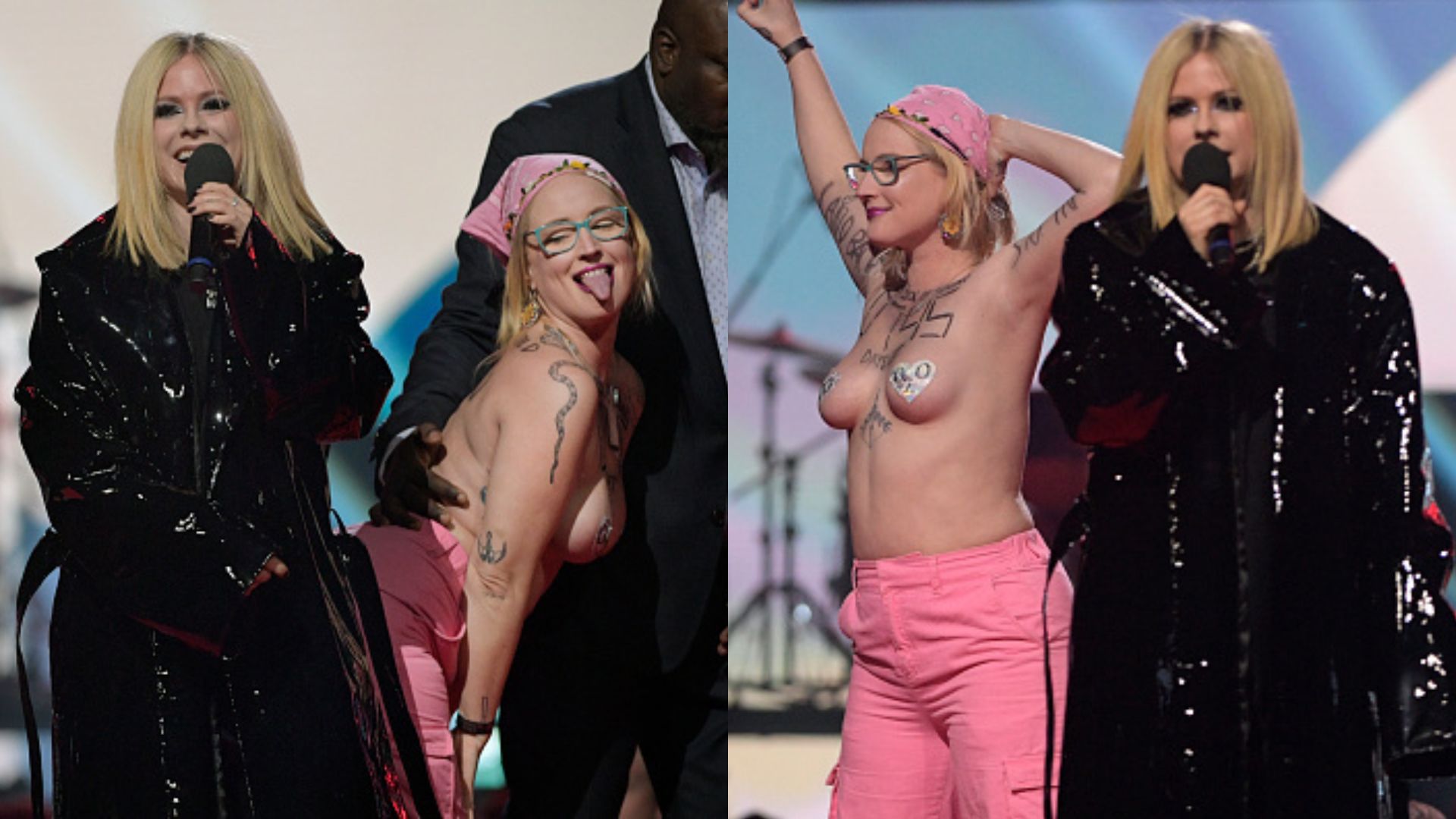 Avril Lavigne expulsa invasora do palco durante Juno Awards: “Fora daqui, v*dia”
