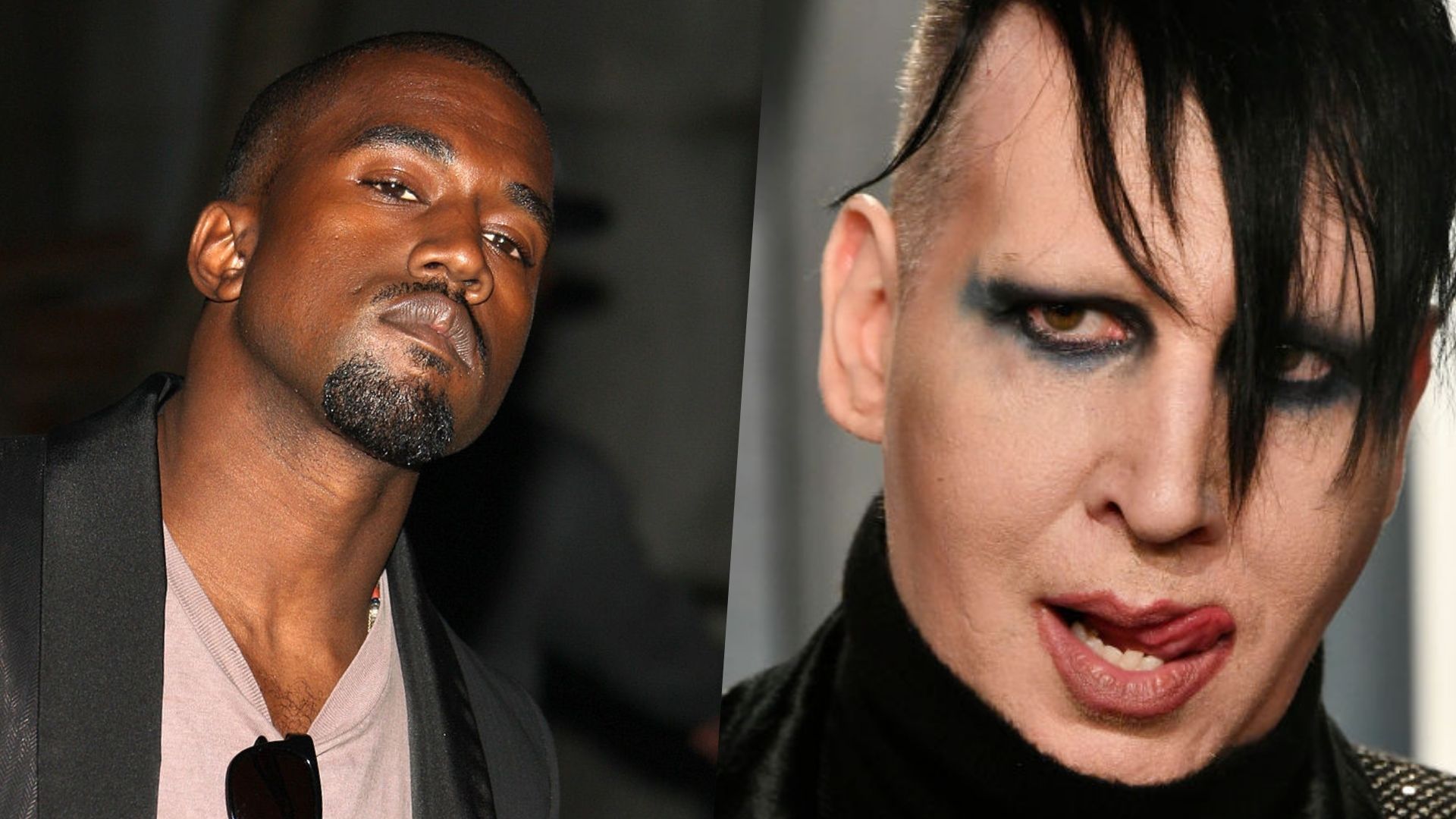 Kanye West e Marilyn Manson em clima de intimidade no estúdio, diz fonte