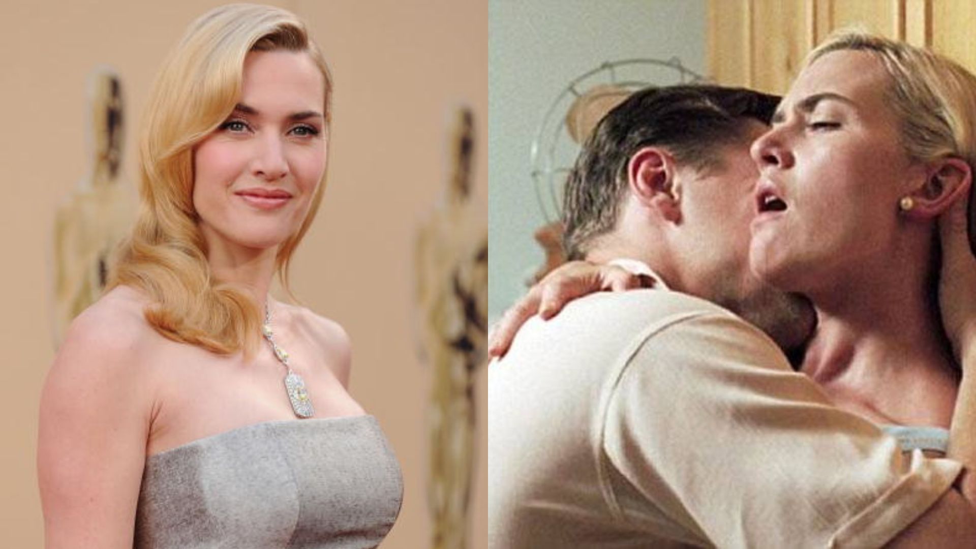 Kate Winslet conta como foi fazer cena de sexo com Leo DiCaprio na frente do marido