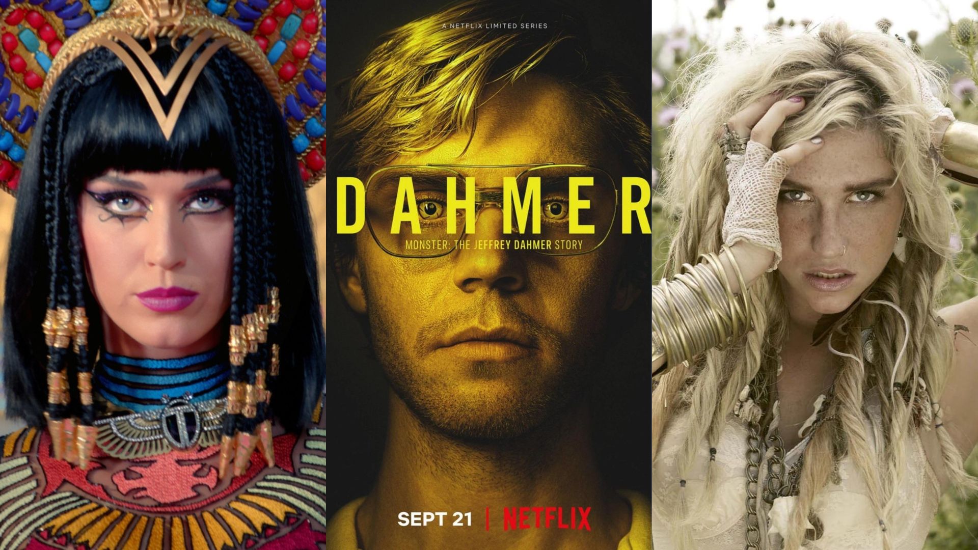 Katy Perry e Kesha estão sendo canceladas por causa do serial killer Jeffrey Dahmer