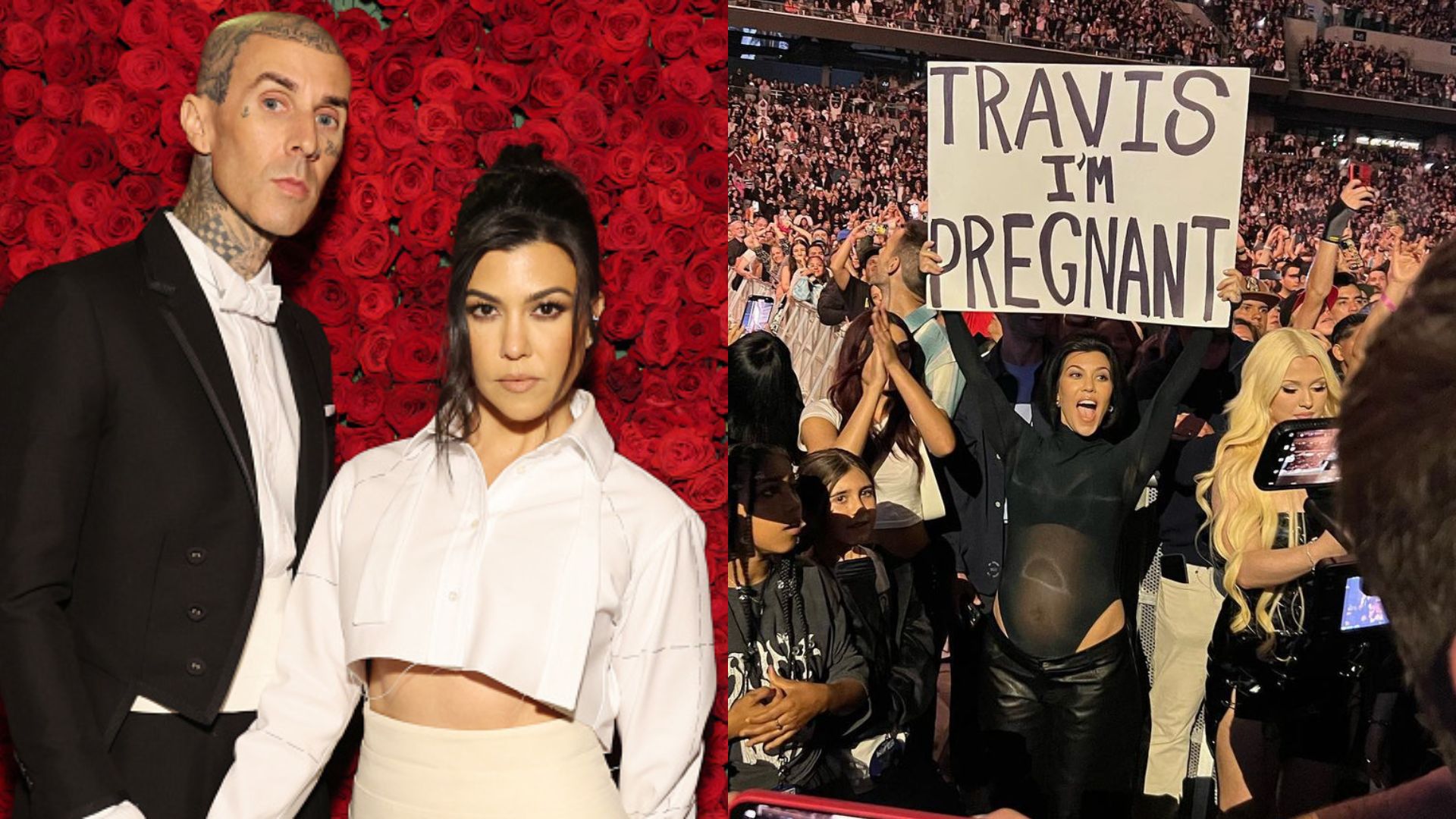 Kourtney Kardashian exibe barrigão após revelação de gravidez