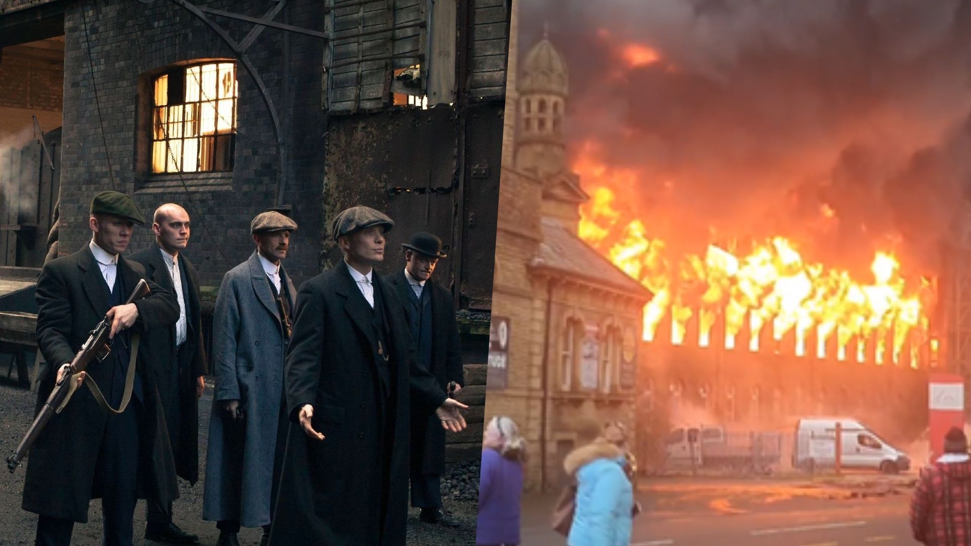 Os detalhes do incêndio criminoso no set de Peaky Blinders e Downtown Abbey