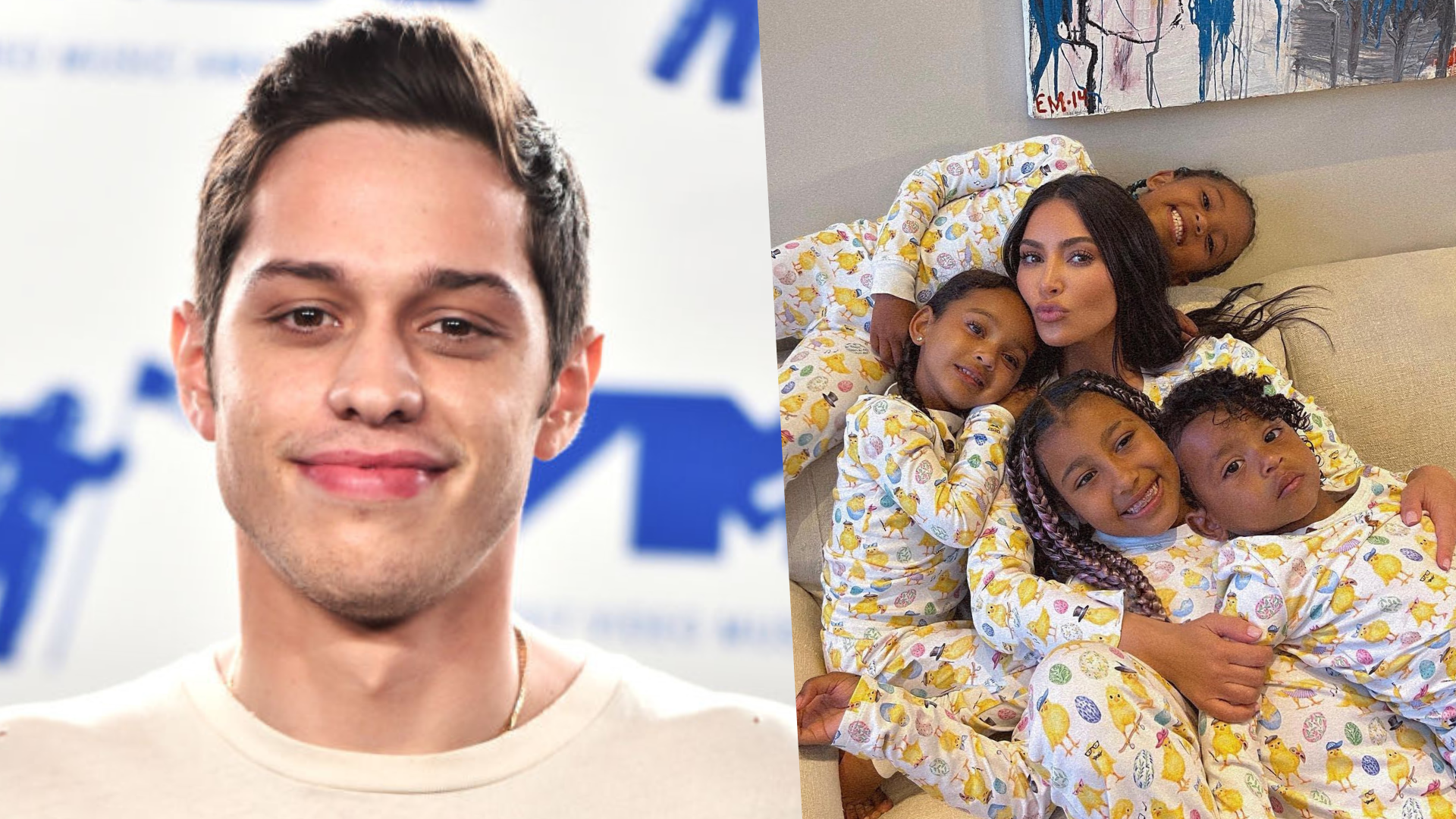 Pete Davidson com tatuagem para Kim Kardashian e os filhos?